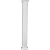 Crown Column Square Fluted Aluminum Column - SQ0808WHT