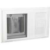 Interstate Model 5100 South Glass Pack Hopper Basement Window With Dryer Vent - BH3219ST51LVENTS