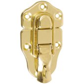 National Catalog V1849 Brass Finish Lockable Draw Catch - N208603