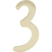 Hy-Ko 4 In. Solid Brass Decorative House Numbers - BR-40/3