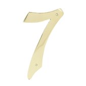 Hy-Ko 4 In. Solid Brass Decorative House Numbers - BR-40/7