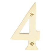 Hy-Ko 4 In. Solid Brass 3-D House Numbers - BR-90/4
