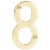 Hy-Ko 4 In. Solid Brass 3-D House Numbers - BR-90/8