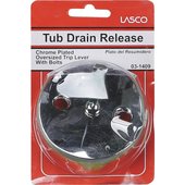 Lasco Oversized Bath Drain Face Plate with Trip Lever - 03-1409