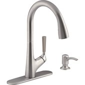 Kohler Malleco Pull-Down Kitchen Faucet with Soap or Lotion Dispenser - R562-SD-VS