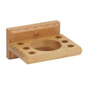 Home Impressions Oak Tumbler And Toothbrush Holder - B50301