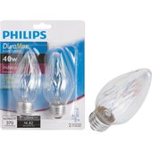 Philips DuraMax F15 Incandescent Flame Candle Light Bulb - 168377
