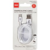 RCA Lightning Cord USB Charging & Sync Cable - AH750Z