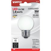 Satco G16-1/2 Medium LED Decorative Globe Light Bulb - S9159