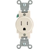 Leviton Commercial Grade Tamper Resistant Single Outlet - R56-T5015-0TS