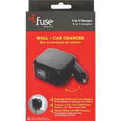 Fuse Car & Wall USB Charger - 7755