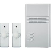 IQ America Off-White Plug-In Wireless Door Chime With 2 Push Buttons - WD-2042A