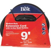 Do it Best 14/3 In-Line Multi Outlet Extension Cord - MLT-TW143-9-BL