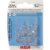 RCA Clear Modular Outlet Phone Plug - TP304R