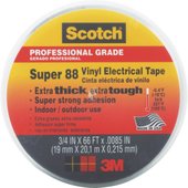 3M Black Scotch Vinyl Plastic Electrical Tape - 06143BA-10