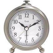 La Crosse Technology Equity Brushed Metal Battery Operated Alarm Clock - 25655