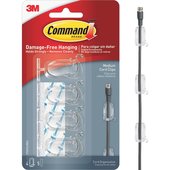 3M Command Cord Clip With Adhesive - 17301CLR-4PK