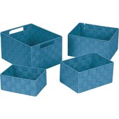 Home Impressions 4-Piece Woven Storage Basket Set - 748113-BL