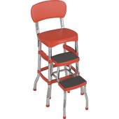 COSCO Retro Step Stool Chair - 11-120-RED1