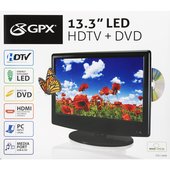 GPX 15 In. Color LED TV/DVD - TDE1587B