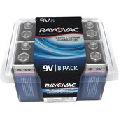 Rayovac High Energy 9V Alkaline Battery - A1604-8PPK