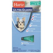 Hartz UltraGuard Plus Flea & Tick Treatment Drops For Dogs - 98206