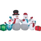 Gemmy Airblown Inflatable Snowman Family - 11176