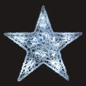 J Hofert LED Lighted Spun Glass Star - 4735-T