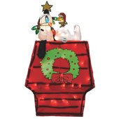Product Works Peanuts Snoopy & Dog House Holiday Figure - 60389