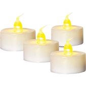 J Hofert 1.5 In. Dia. White Plastic Tea Light Flameless Candle - 2310-02