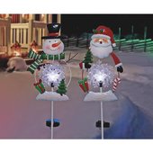 Alpine LED Snowman/Santa Solar Stake Light - RGG358A