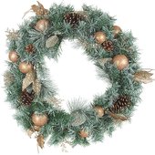 Gerson Pine Artificial Wreath With Ornament - 2460440DIB